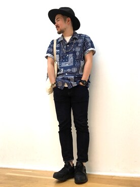 「URBAN RESEARCH Sonny Label（アーバンリサーチサニーレーベル）のアイテム（アクセサリー）」を使った、RYUTAROさん（メンズ・165cm）の夏コーディネート
