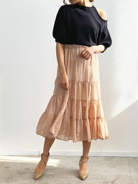 「Futier land（フューティアランド）のアイテム」を使った、Anneさん（レディース・165cm）の春コーディネート