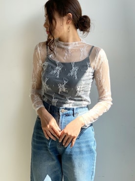 「Futier land（フューティアランド）のアイテム」を使った、Anneさん（レディース・165cm）の春コーディネート