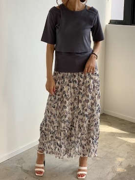 「Futier land（フューティアランド）のアイテム」を使った、Anneさん（レディース・165cm）の夏コーディネート