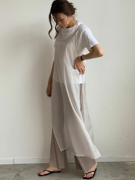 「Futier land（フューティアランド）のアイテム」を使った、Anneさん（レディース・165cm）の夏コーディネート