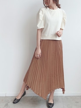 「Futier land（フューティアランド）のアイテム」を使った、Anneさん（レディース・165cm）の夏コーディネート