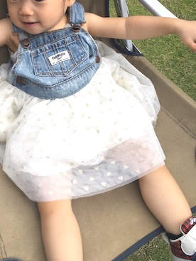 「OSHKOSH（オシュコシュ）のアイテム（ワンピース/ドレス）」を使った、yumemama＊さん（レディース・70cm）の夏コーディネート