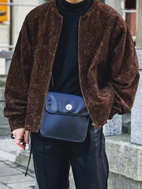 「MONKEY TIME（モンキータイム）のアイテム（ノーカラージャケット）」を使った、weark826さん（メンズ・165cm）の冬コーディネート