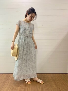 「URBAN RESEARCH ROSSO WOMEN（アーバンリサーチ　ロッソ）のアイテム（サンダル）」を使った、ishizakaさん（レディース・155cm）の春コーディネート