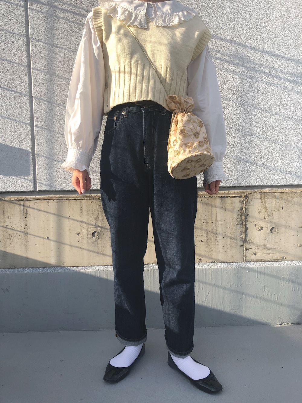 BEAMS BOY サイドボタンニットベスト BEAMS BOY（ビームスボーイ）の「BEAMS BOY / コットン サイドボタン