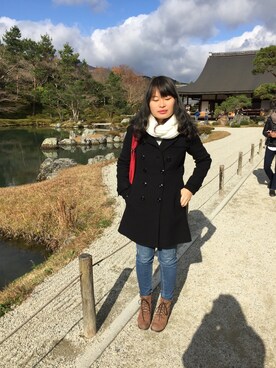「MOMA（モマ）のアイテム（ジャケット/アウター）」を使った、;^)さん（レディース・160cm）の春コーディネート