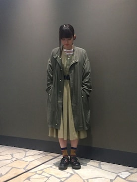 「FRED PERRY（フレッドペリー）のアイテム（その他アウター）」を使った、N.NAKAMURAさん（レディース・160cm）の秋コーディネート