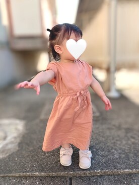 「アイテム（ワンピース/ドレス）」を使った、uuuiさん（キッズ・70cm）の夏コーディネート