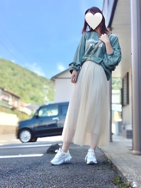 「アイテム（スウェット）」を使った、uuuiさん（キッズ・80cm）の秋コーディネート