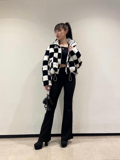 新品　リブフレアパンツ SPIRALGIRL パンツ リブフレアパンツ レディース : ZOZOTOWN