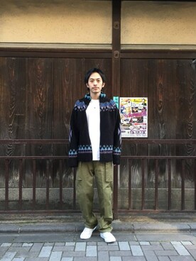 「ビッグサイズコーデ」｜「アイテム（ブルゾン）」を使った、zakiさん（メンズ・172cm）の秋コーディネート
