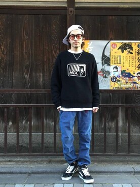 「ビッグサイズコーデ」｜zakiさん（メンズ・172cm）の冬コーディネート