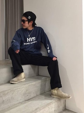 zakiさん（メンズ・172cm）の冬コーディネート