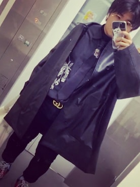 「HARE（ハレ）のアイテム（その他アウター）」を使った、しんじ[U170]さん（メンズ・163cm）の冬コーディネート