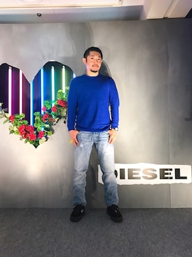 「NIXON（ニクソン）のアイテム」を使った、J.yaanooさん（メンズ・164cm）の冬コーディネート