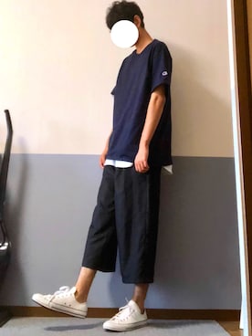 「ガウチョパンツ」｜まそーさん（メンズ・180cm・10代）の夏コーディネート