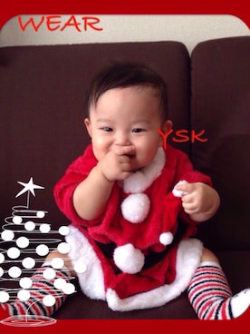 「present（プレゼント）のアイテム（その他）」を使った、yskさん（キッズ・70cm）の冬コーディネート