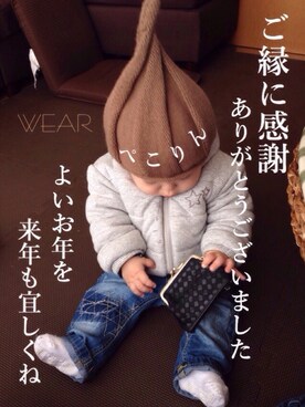 「next（next）のアイテム（ダウンジャケット/コート）」を使った、yskさん（キッズ・70cm）の冬コーディネート