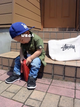「NEWERA」｜「アイテム（その他）」を使った、yskさん（キッズ・70cm）の春コーディネート
