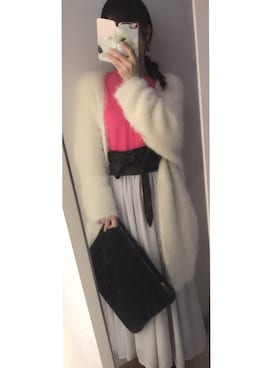 「Ted Baker（テッドベーカー）のアイテム（PC・スマホグッズ/家電）」を使った、すちゃんさん（レディース・152cm）の冬コーディネート