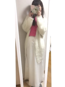 「Ted Baker（テッドベーカー）のアイテム（PC・スマホグッズ/家電）」を使った、すちゃんさん（レディース・152cm）の冬コーディネート