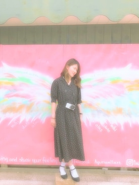 「カメラ女子」｜「アイテム（パンプス）」を使った、miwaさん（レディース・158cm）の春コーディネート