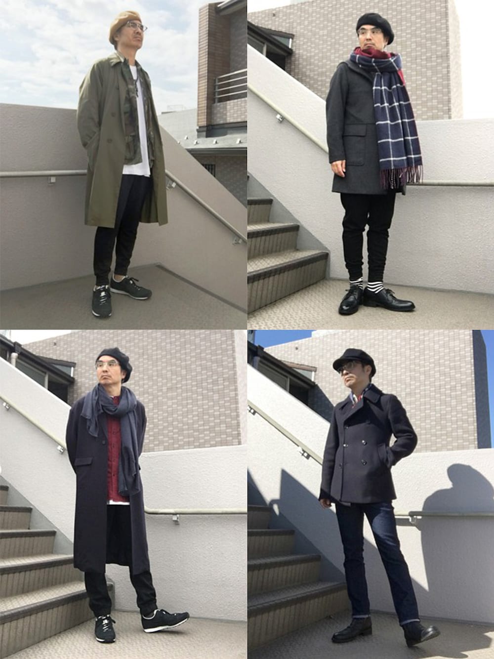 「417 EDIFICEのストレッチユーティリティーコート（ジャケット/アウター、グリーン系）」を使った、Taka＠TeamSixtiesさん（メンズ・169cm）の冬コーディネートの1枚目の写真