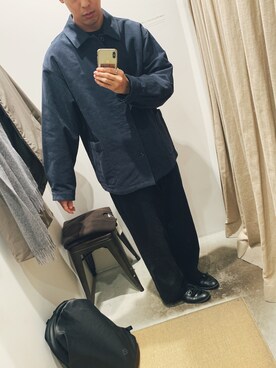 「Steven Alan（スティーブンアラン）のアイテム（ノーカラージャケット）」を使った、Kentaro Nemotoさん（メンズ・178cm）の春コーディネート