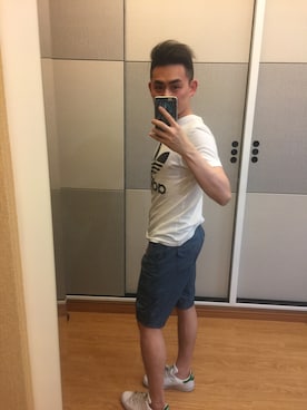 「ESPRIT（エスプリ）のアイテム（パンツ）」を使った、王_晚さん（メンズ・173cm）の春コーディネート