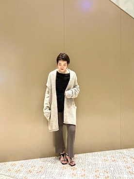 「Whim Gazette（ウィムガゼット）のアイテム（パンツ）」を使った、wgyamaguchiさん（レディース・163cm）の春コーディネート