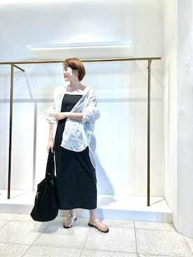 「Whim Gazette（ウィムガゼット）のアイテム（サンダル）」を使った、wgyamaguchiさん（レディース・163cm）の春コーディネート