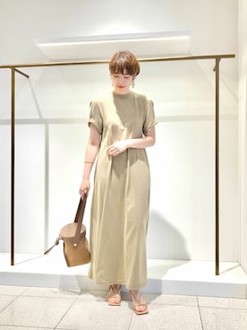 「Whim Gazette（ウィムガゼット）のアイテム（ワンピース）」を使った、wgyamaguchiさん（レディース・163cm）の夏コーディネート