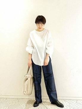 「Whim Gazette（ウィムガゼット）のアイテム（アクセサリー）」を使った、wgyamaguchiさん（レディース・163cm）の秋コーディネート