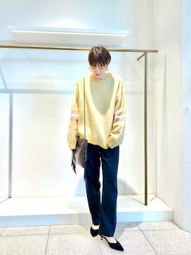 「サテンパンツ」｜「アイテム（パンプス）」を使った、wgyamaguchiさん（レディース・163cm）の秋コーディネート