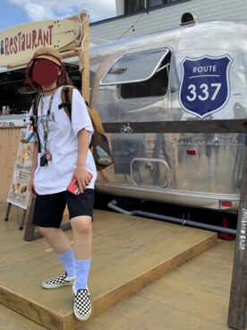 「メンズライクコーデ」｜「アイテム（スリッポン）」を使った、なさん（レディース・155cm）の秋コーディネート