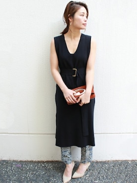 「FIGARO Paris（フィガロパリ）のアイテム」を使った、ayaさん（レディース・166cm）の冬コーディネート