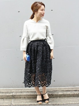 「PELLICO SUNNY（ペリーコサニー）のアイテム」を使った、ayaさん（レディース・166cm）の春コーディネート