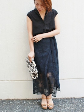 「PELLICO SUNNY（ペリーコサニー）のアイテム」を使った、ayaさん（レディース・166cm）の春コーディネート