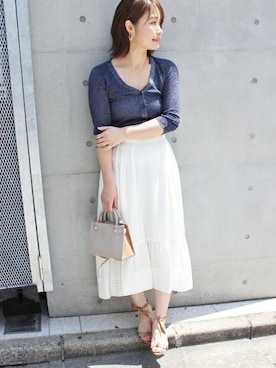 「FIGARO Paris（フィガロパリ）のアイテム」を使った、ayaさん（レディース・166cm）の春コーディネート