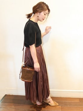 「FIGARO Paris（フィガロパリ）のアイテム」を使った、ayaさん（レディース・166cm）の夏コーディネート