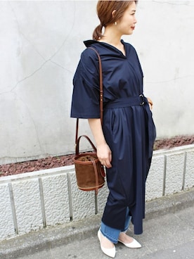 「FIGARO Paris（フィガロパリ）のアイテム」を使った、ayaさん（レディース・166cm）の夏コーディネート