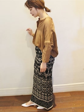 「FIGARO Paris（フィガロパリ）のアイテム」を使った、ayaさん（レディース・166cm）の夏コーディネート