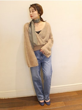 「FIGARO Paris（フィガロパリ）のアイテム」を使った、ayaさん（レディース・166cm）の秋コーディネート
