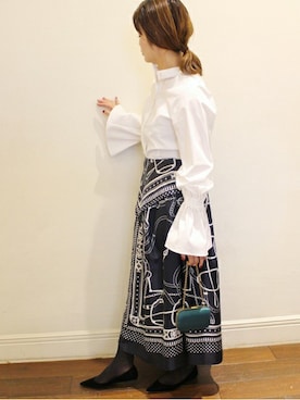 「FIGARO Paris（フィガロパリ）のアイテム」を使った、ayaさん（レディース・166cm）の秋コーディネート