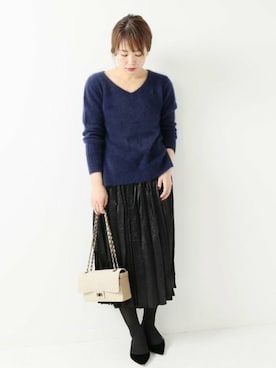 「FIGARO Paris（フィガロパリ）のアイテム」を使った、ayaさん（レディース・166cm）の秋コーディネート
