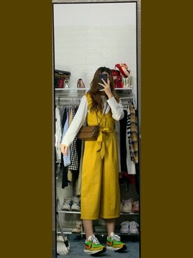 「盐系风格」｜「アイテム（その他シューズ）」を使った、An-安猪さん（レディース・165cm）の冬コーディネート