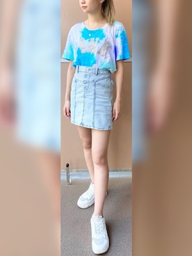 「Pink（ピンク）のアイテム」を使った、Haruka♡さん（レディース・158cm）の秋コーディネート