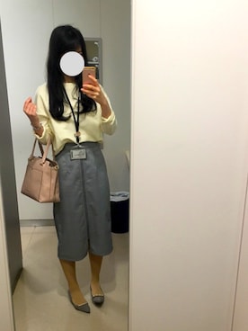 「passage mignon/flaneur（パサージュミニョンフラヌール）のアイテム（バッグ）」を使った、ちゃんぽんさん（レディース・158cm）の秋コーディネート