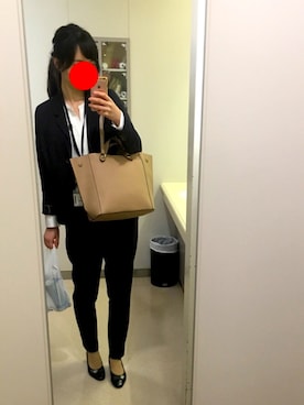 「スーツコーデ」｜ちゃんぽんさん（レディース・158cm）の秋コーディネート